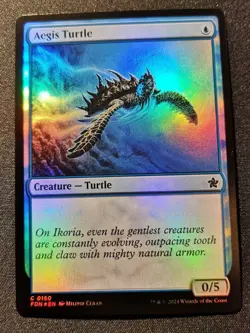 Aegis Turtle - Foil - FDN - MTG - EN - NM - 0150 - Image 1