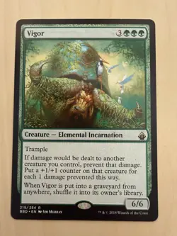 MTG Vigor Battlebond 215/254 Regular Rare Magic The Gathering MTG Light Play LP - Image 1
