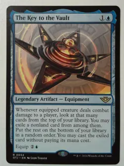The Key to the Vault *Rare* Magic MtG x1 OTJ Outlaws of Thunder Junction - Image 1