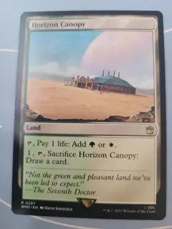 Horizon Canopy #0287 Rare Doctor Who Commander MTG Magic Land Green White LP - Image 1