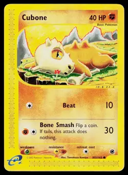 Expedition Cubone 103/165 E-Reader Non Holo 2002 Tomokazu Komiya - Pokemon Card - Image 1