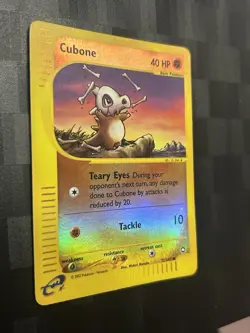 Cubone 72/147 Aquapolis Reverse Holo - Pokemon TCG English HP/DMG Crease - Image 2
