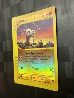 Cubone 72/147 Aquapolis Reverse Holo - Pokemon TCG English HP/DMG Crease - Image 3