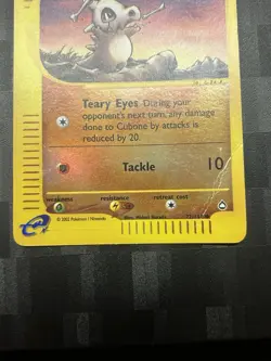 Cubone 72/147 Aquapolis Reverse Holo - Pokemon TCG English HP/DMG Crease - Image 5
