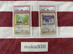 2000 POKEMON - Team ROCKET 1st Edition - Dratini / Dark Dragonair PSA 9 (B) - Image 1