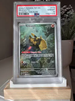 Relicanth 173 Pokemon Tef En Temporal Forces 2024 Illustration Rare PSA 10 - Image 1