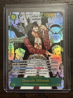 Dracule Mihawk (Manga) OP14-119 The Azure Sea's Seven Foil English - Image 1