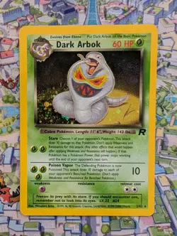 Dark Arbok 2/82 Holo Rare Team Rocket MP Vintage WOTC - Pokemon TCG - Image 1
