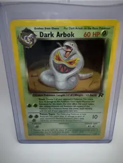 Pokemon TCG WOTC Team Rocket Dark Arbok 2/82 Holo Rare MP 2/82 - Image 1