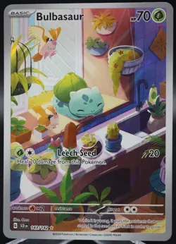 2024 Pokemon Stellar Crown #143/142 Bulbasaur - Image 1