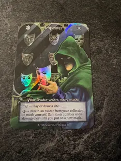 Sorcery Contested Realm Gothic Foil Imposter Avatar - Unique - NM - Image 1