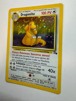 Dragonite Pokemon TCG Holo Unlimited Card 4/62 Fossil Rare MP *BTX - Image 3