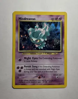 🔥Neo Revelation Misdreavus Holo 11/64 Rare WOTC Pokemon Card TCG Original LP NM - Image 1