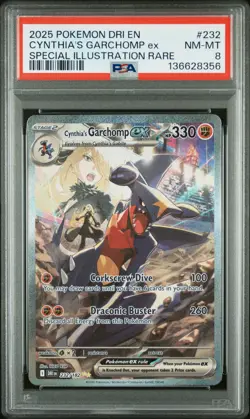 2025 Pokemon DRI Destined Rivals Special Illustration Rare Cynthia's Garchomp EX - Image 1