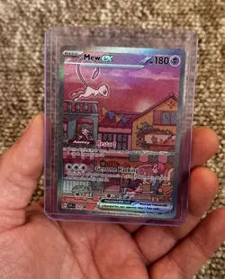 Mew Ex SVP 053 Pokemon TCG Scarlet Violet 151 Black Star Promo Full Art - Image 1