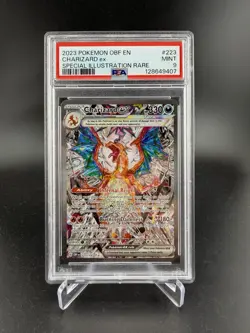 2023 Pokemon SV Obsidian Flames OBF EN Charizard ex #223/197 PSA 9 - Image 1