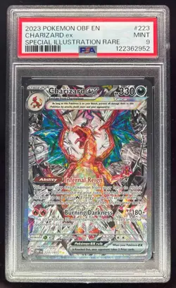 2023 Pokemon SV Obsidian Flames - OBF EN #223/197 Charizard ex PSA 9 - Image 1