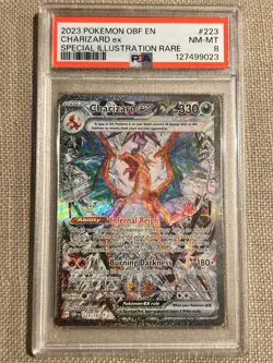 2023 POKEMON SV OBSIDIAN FLAMES - OBF EN #223/197 CHARIZARD EX SIR PSA 8 - Image 1