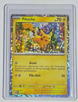 Pikachu 006/015 McDonald's 2023 Holo Pokemon TCG & Bonus Card - Image 2