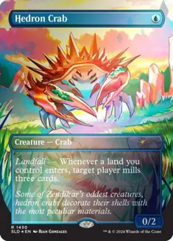 MTG English Hedron Crab (Rainbow Foil) NM Foil Secret Lair - Image 1