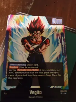 Vegito - FB05-025 Leader Alternate Art New Adventure Dragon Ball Super TCG Card - Image 2