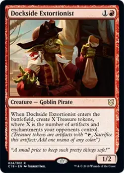 Dockside Extortionist Commander 2019 PLD Red Rare MAGIC GATHERING CARD ABUGames - Image 1