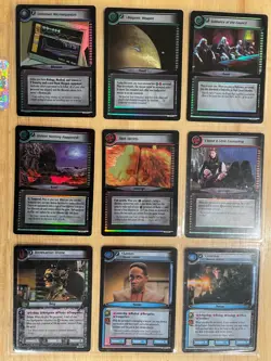 Star Trek CCG: Second Edition Reflections 2.0 - Nine Card Foil Lot - Image 1