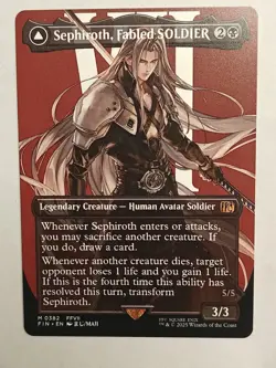 Sephiroth, Fabled Soldier NON FOIL (Borderless) 0382 MTG Regular English NM - Image 1