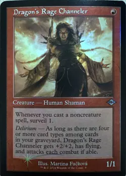 Dragon's Rage Channeler (Retro Frame) Holo U Modern Horizons 2 9 NM - Image 1