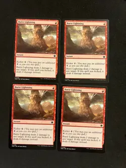 x4 Burst Lightning [Battle for Zendikar] 4x Magic MTG Cards LP - Image 1