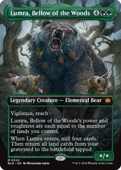 MTG - Lumra, Bellow of the Woods - Bloomburrow - Borderless NM - Image 1