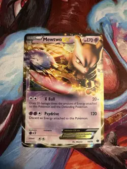 Pokemon TCG Mewtwo-EX Next Destinies 54/99 Holo Ultra Rare Light Play - Image 1