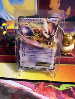 Pokemon TCG Mewtwo-EX Next Destinies 54/99 Holo Ultra Rare Light Play - Image 3