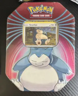 Pokemon TCG Knock Out Tin Box Snorlax 2021 Collector's Edition Booster Foil - Image 1
