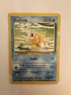 Pokemon TCG Magikarp Base Set 35/102 Regular Unlimited Uncommon NM - Image 1