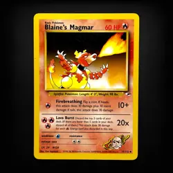 Pokemon TCG Gym Heroes Blaine's Magmar #037/132 Uncommon LP - Image 1