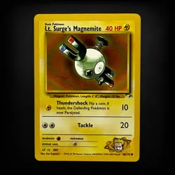Pokemon TCG Gym Heroes Lt. Surge's Magnemite (80) #080/132 Common LP - Image 1