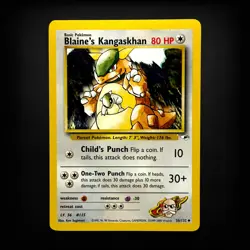 Pokemon TCG Gym Heroes Blaine's Kangaskhan #036/132 Uncommon LP - Image 1