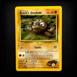 Pokemon TCG Gym Heroes Brock's Geodude (38) #038/132 Uncommon LP - Image 1