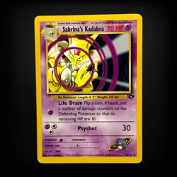 Pokemon TCG Gym Challenge Sabrina's Kadabra #058/132 Uncommon LP - Image 1