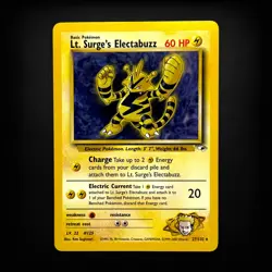 Pokemon TCG Gym Heroes Lt. Surge's Electabuzz (27) #027/132 Rare LP - Image 1