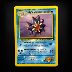Pokemon TCG Gym Heroes Misty's Starmie #056/132 Uncommon LP - Image 1