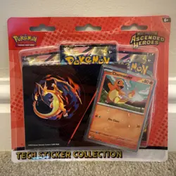 Pokemon Mega Evolution Ascended Heroes Charmander Tech Sticker Collection 🔥 - Image 1