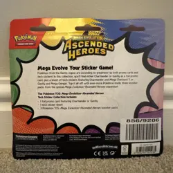 Pokemon Mega Evolution Ascended Heroes Charmander Tech Sticker Collection 🔥 - Image 2