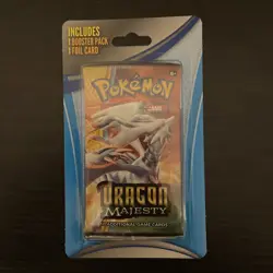 2018 Pokemon Dragon Majesty Reshiram Factory Sealed Blister Booster Pack - Image 1
