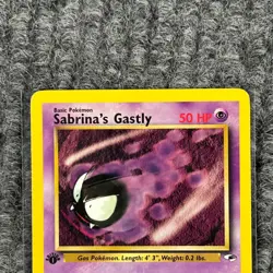 Vintage Pokemon Gym Heroes Sabrina's Gastly 1st Edition 93/132 Common NM/Mint - Image 3