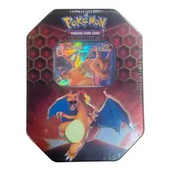 Pokemon Hidden Fates Tin Charizard GX Factory Sealed - Image 1