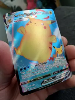 Pokemon TCG Surfing Pikachu Vmax 009/025 Celebrations Full Art Ultra Rare NM - Image 3