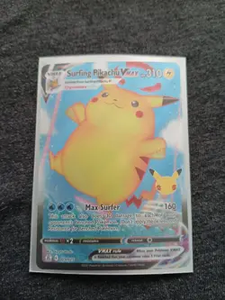 Pokemon TCG Surfing Pikachu Vmax 009/025 Celebrations Full Art Ultra Rare NM - Image 4