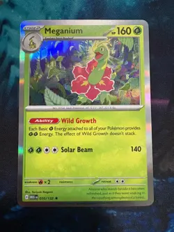 Meganium 010/132 Holo Rare - Pokemon TCG Mega Evolution - NM - Image 1